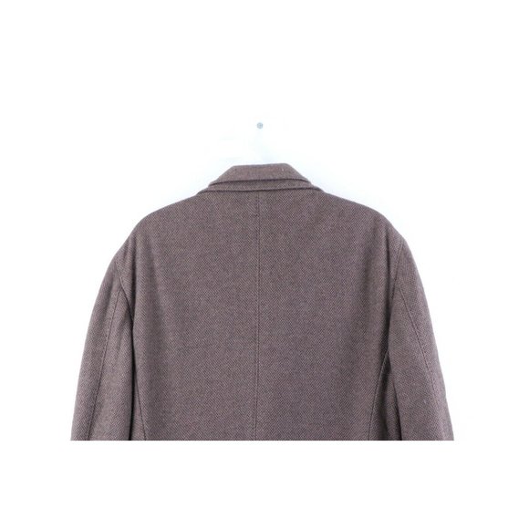 Phineas Cole 3 Button Silk Cashmere Double Vent Sport Coat Jacket Brown - Picture 9 of 10